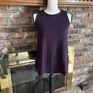J Jill Whatever Collection Plum Sleeveless Top Size XS